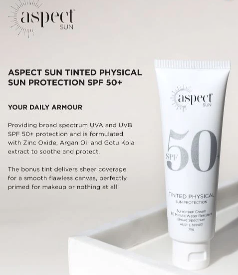Sun Protection with Aspect SPF 50+