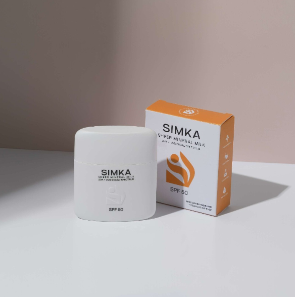 Simka Sheer Mineral Milk SPF50 "NEW"